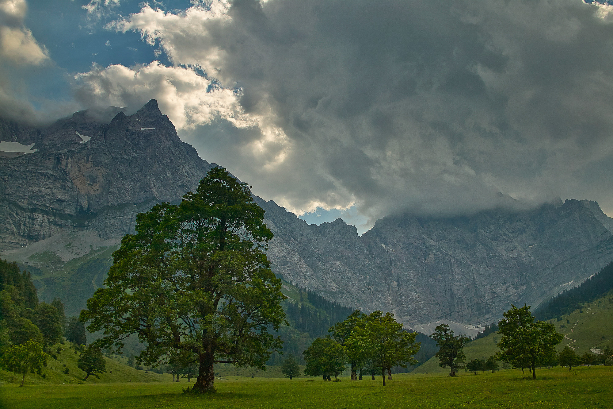 Gewitter in den Alpen