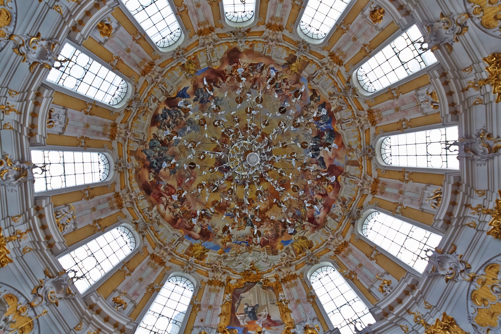 Monastery Ettal, Look inside the church dome