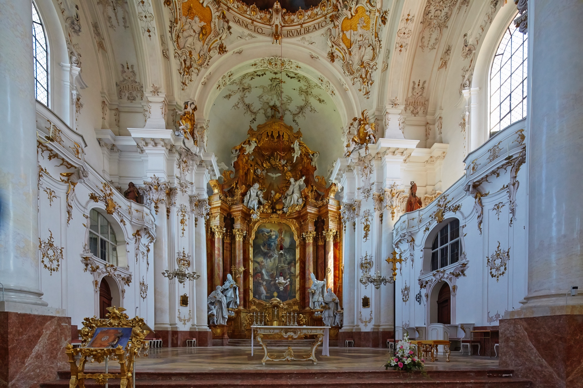 rococo cathedral Marienmünster at Dießen, altar